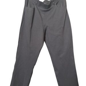 Quince Sleek Black Straight Leg Pants